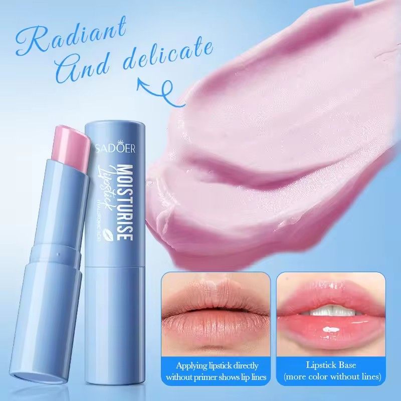 SADOER Hyaluronic Acid Lipstick Lips Skincare Nourishing Brightening Moisturizing Lip Balm Lips Skin Care Products