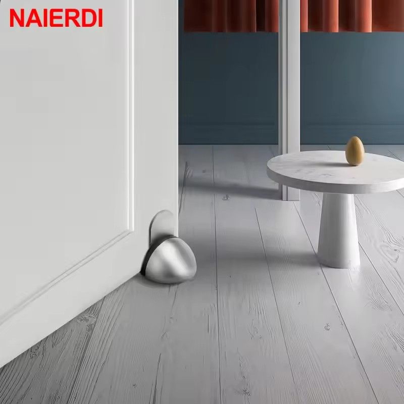Magnet Door Stops Stainless Steel Door Stopper Doors Holder Home Improvement Hidden Doorstop Furniture Hardware