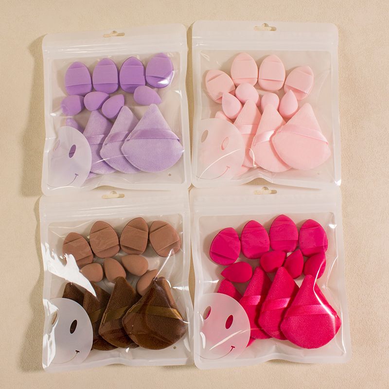 12pcs Mini Makeup Sponge Powder Puff Beauty Sponge for Makeup Concealer Liquid Foundation Face Cosmetic Puff Make Up Sponge Tool