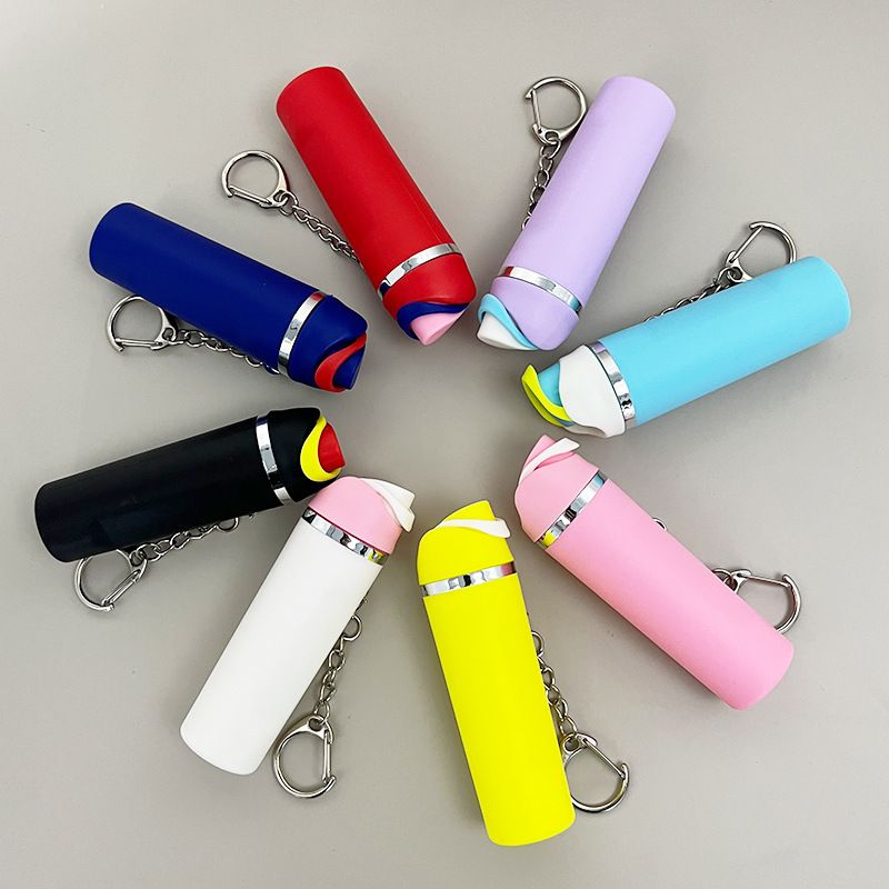 Stanley fruit cup key chain backpack pendant can put lipstick jewelry