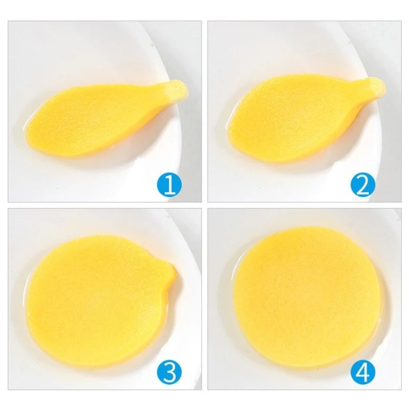 12pcs Compressed Face Wash Wash Face Sponge Pad Clean Face Exfoliating Disposable Sponge Puff