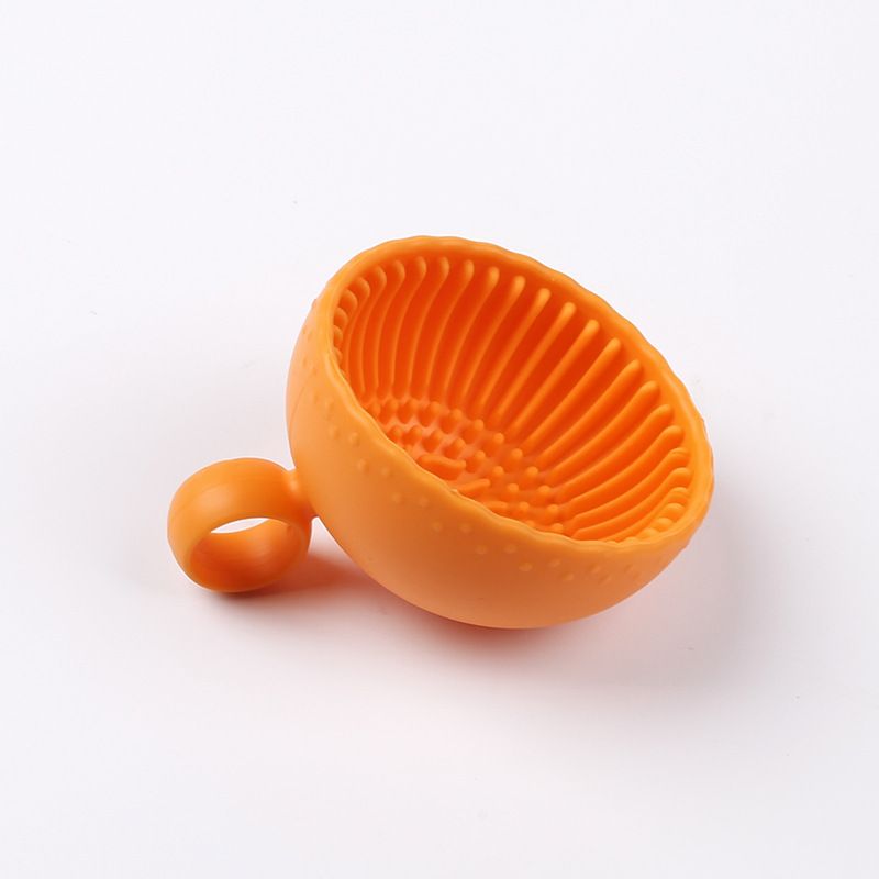 Makeup Brush Cleaner Folding Powder Puff Cleaning Bowl Cosmetic Eyeshadow Brush Clean Mat Cleaning Tool Silicone Scrubber Box