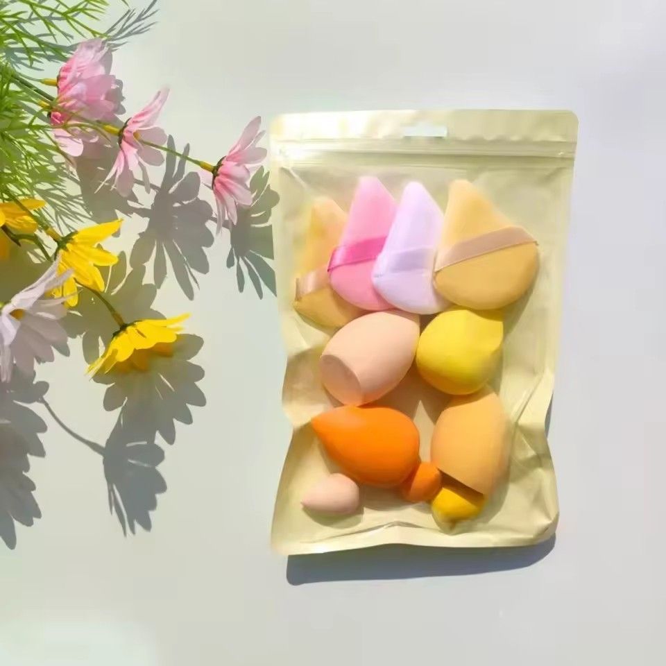 11Pcs Cosmetic Puff Makeup Sponge Blender Beauty Egg Foundation Sponges Powder Puff Women Make Up Accessories Beauty Tools