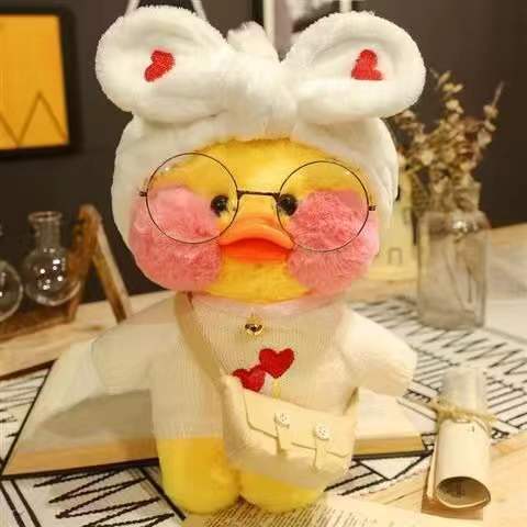 30cm Pato Plush Lalafanfan Duck Cute Stuffed Toys yellow Duck Hug  Flifan Duck Kawaii Plushes Animal Plushies Pillow Soft Toy