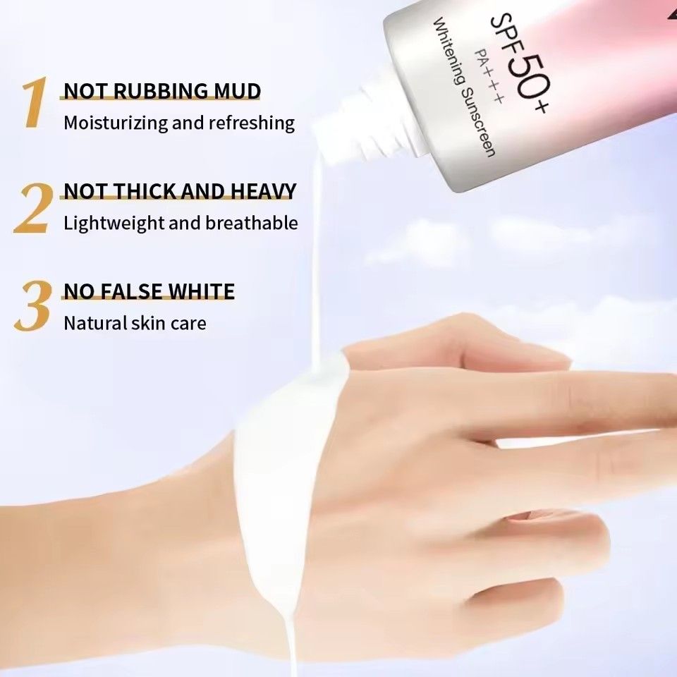 60ml Waterproof Facial Body Sunscreen Whitening Sun Cream Sunblock Skin Protective Cream Anti Sun Facial Protection Cream SPF50+ B2-997