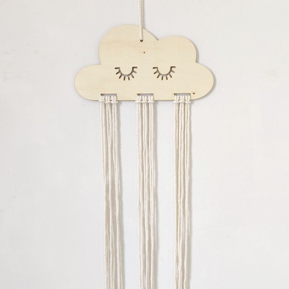 Clouds Hairpin Storage Tape Organiser Hanging DIY Bedroom Living Room Wall Decoration Kids Room Wall Hanging Home Decorations
