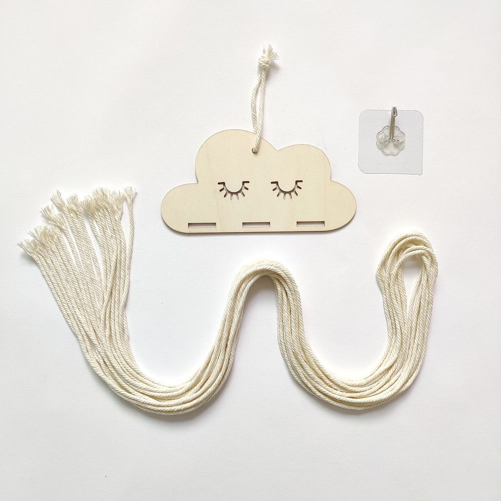 Clouds Hairpin Storage Tape Organiser Hanging DIY Bedroom Living Room Wall Decoration Kids Room Wall Hanging Home Decorations