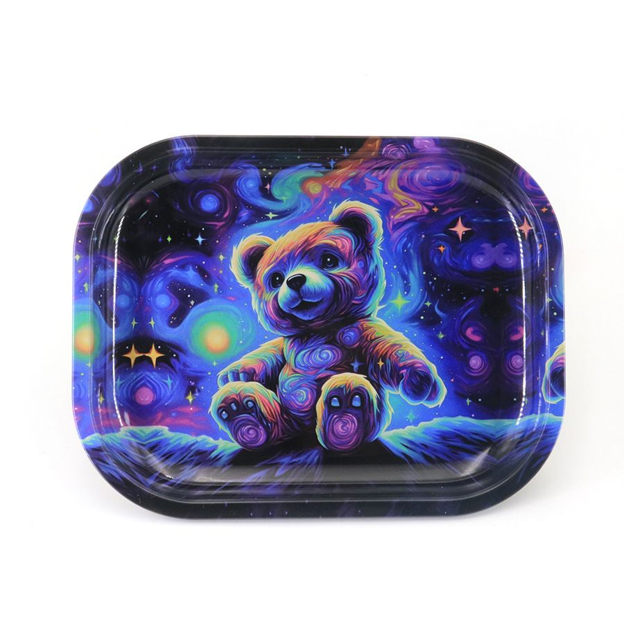 Various Pattern Designs Rolling Tray 18*14CM Tobacco Metal Cigarette Smoking Accessories Herb Tinplate Plate Grinder Tools