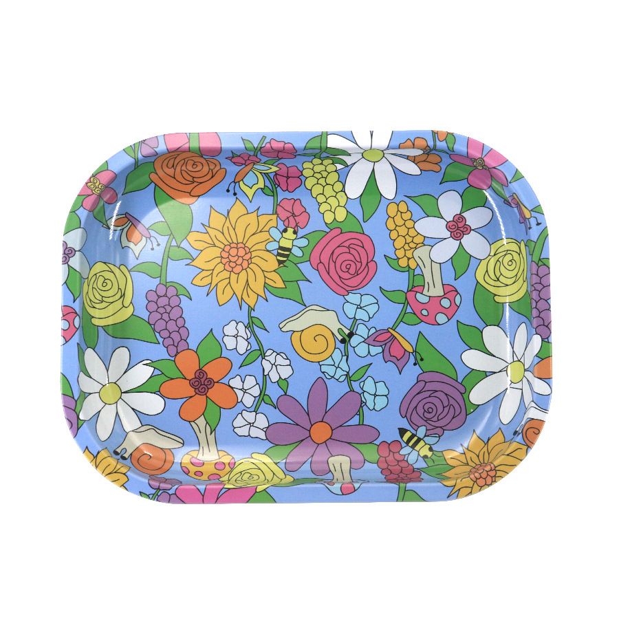 Various Pattern Designs Rolling Tray 18*14CM Tobacco Metal Cigarette Smoking Accessories Herb Tinplate Plate Grinder Tools