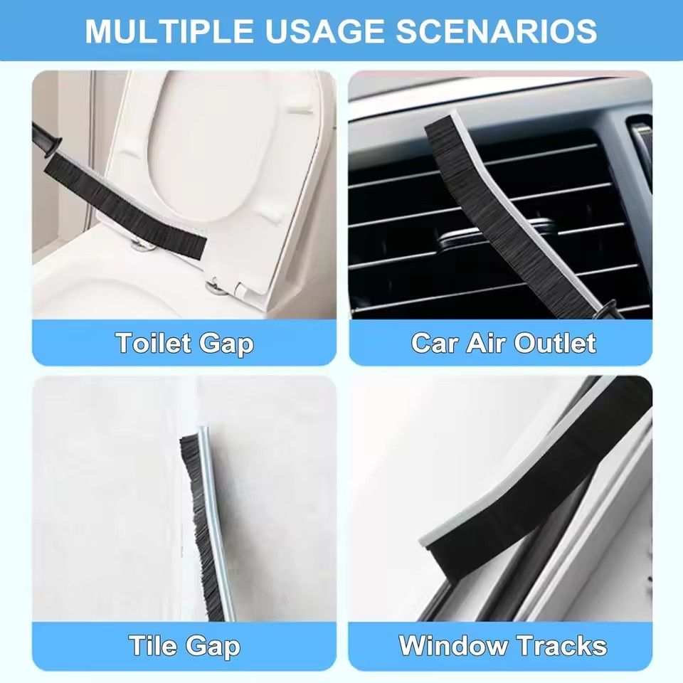 11Pcs Hard Bristle Crevice Cleaning Brush Set Deep Clean Strong Decontamination Stove Rust Remover Long/narrow Design