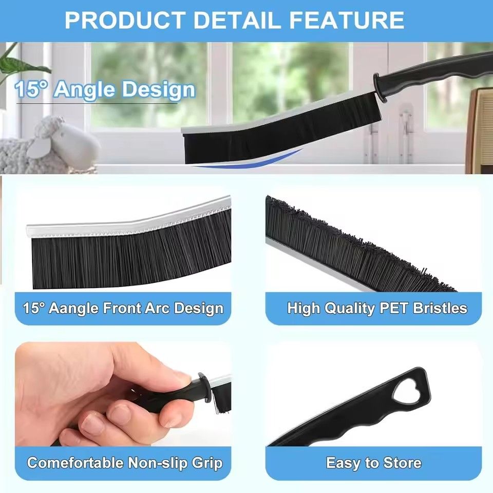 11Pcs Hard Bristle Crevice Cleaning Brush Set Deep Clean Strong Decontamination Stove Rust Remover Long/narrow Design