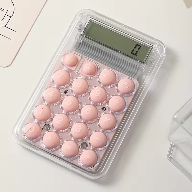 Cute Silent Calculator Mini Version Learning Auxiliary Small Portable Calculator Back To School Supplies Students/Finance
