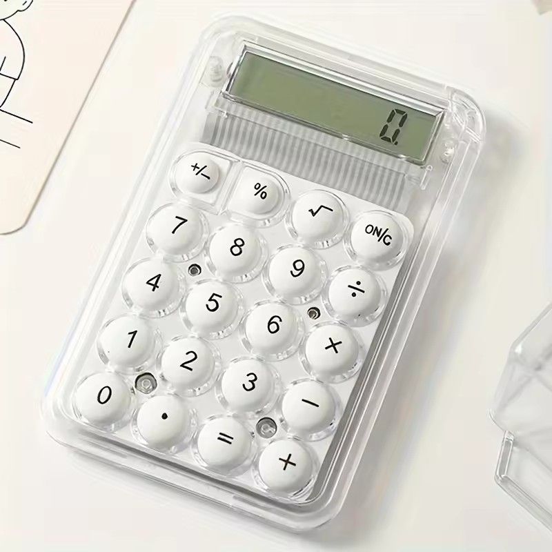 Cute Silent Calculator Mini Version Learning Auxiliary Small Portable Calculator Back To School Supplies Students/Finance