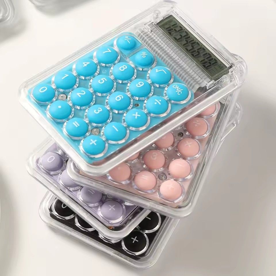 Cute Silent Calculator Mini Version Learning Auxiliary Small Portable Calculator Back To School Supplies Students/Finance