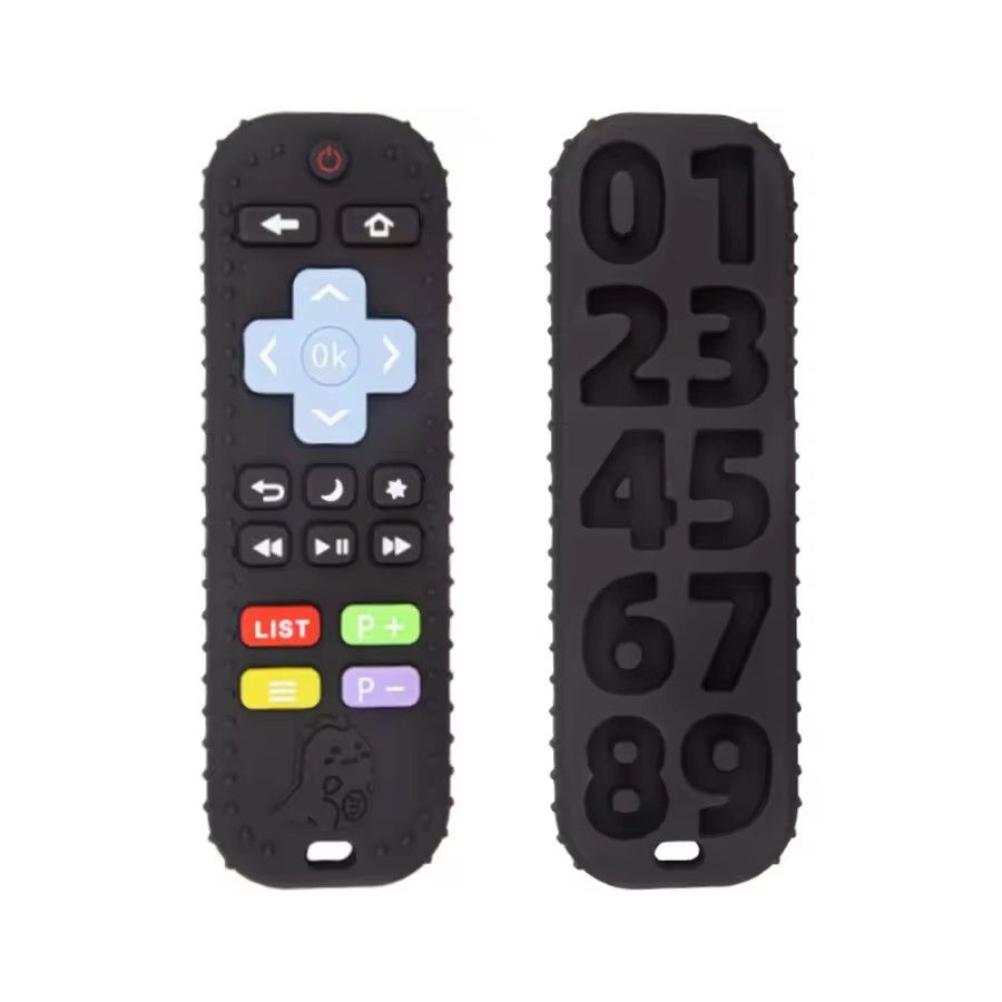 Safe Silicone Beads Baby Teether TV/Game Remote Control Shape Newborn Teething Sensory Toys Rodent Molar Gum Pain Relief Teether