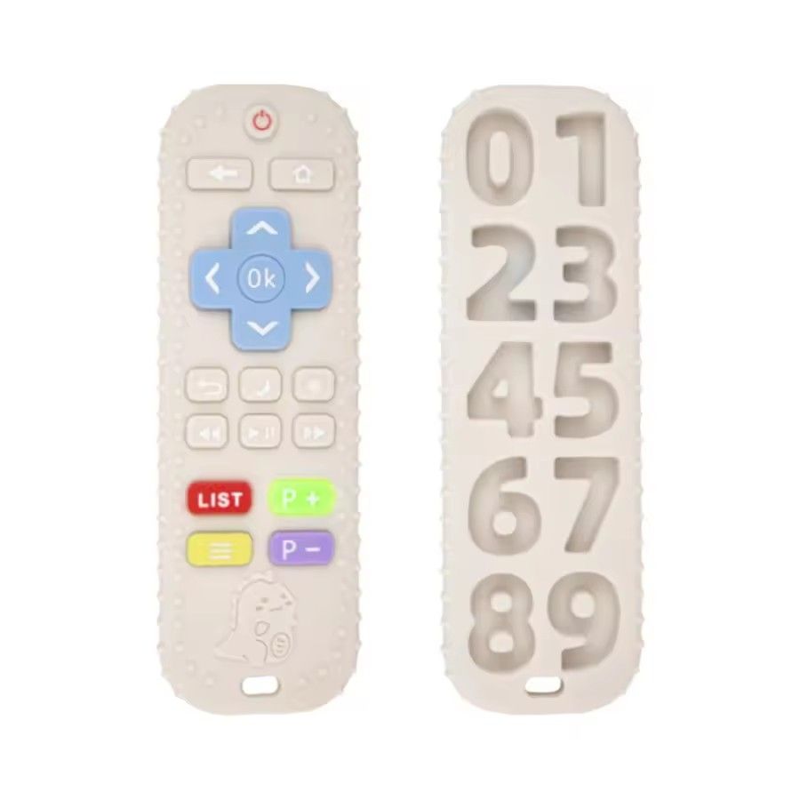 Safe Silicone Beads Baby Teether TV/Game Remote Control Shape Newborn Teething Sensory Toys Rodent Molar Gum Pain Relief Teether
