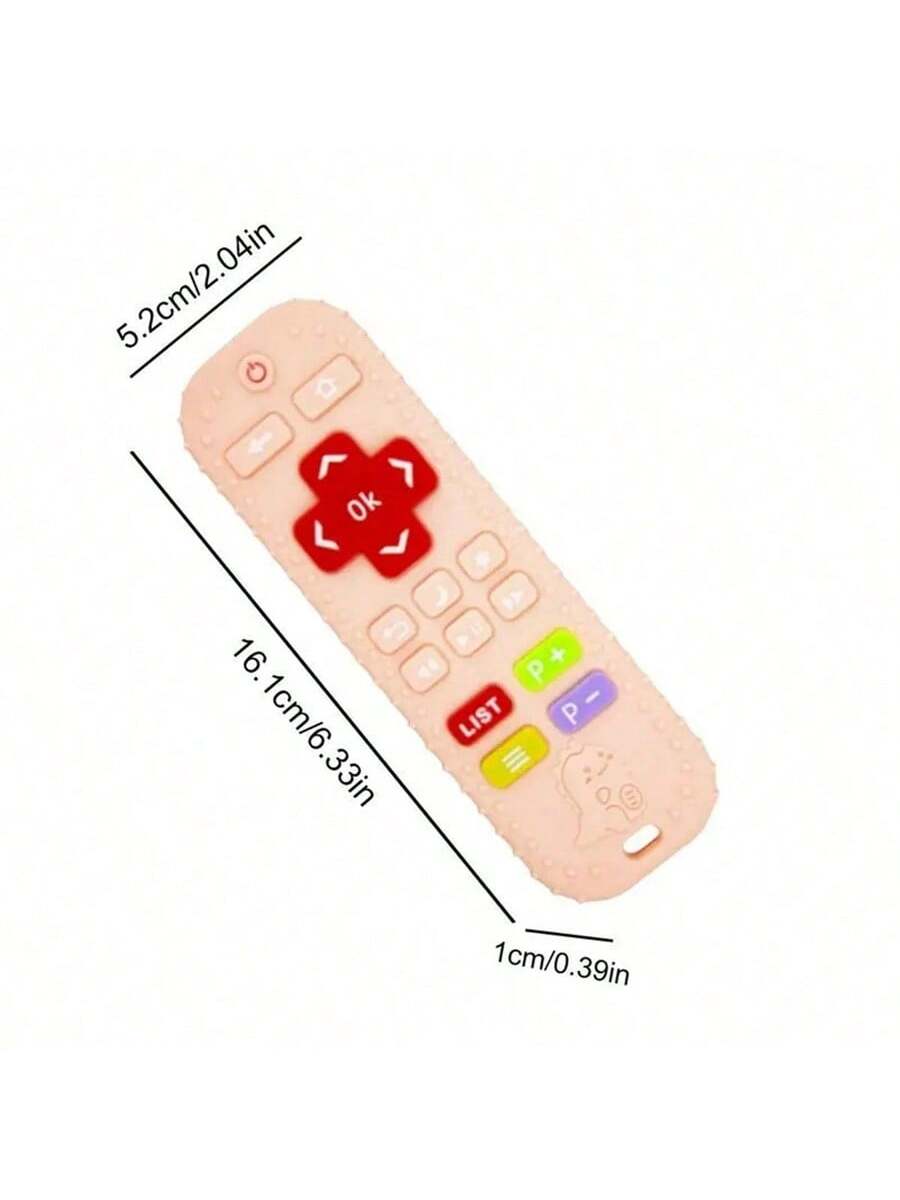 Safe Silicone Beads Baby Teether TV/Game Remote Control Shape Newborn Teething Sensory Toys Rodent Molar Gum Pain Relief Teether