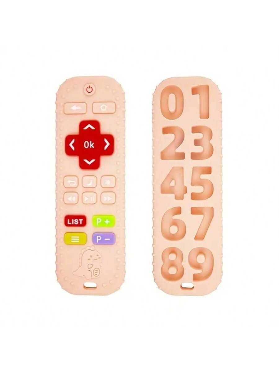 Safe Silicone Beads Baby Teether TV/Game Remote Control Shape Newborn Teething Sensory Toys Rodent Molar Gum Pain Relief Teether