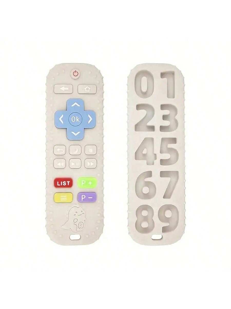 Safe Silicone Beads Baby Teether TV/Game Remote Control Shape Newborn Teething Sensory Toys Rodent Molar Gum Pain Relief Teether