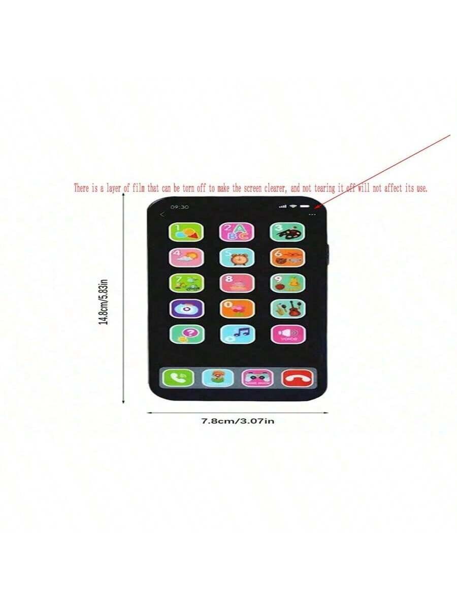 Children Simulation Music Touch Screen Phone Baby English Education Cognitive Phone Intelligent Multi-Functional Toy Model