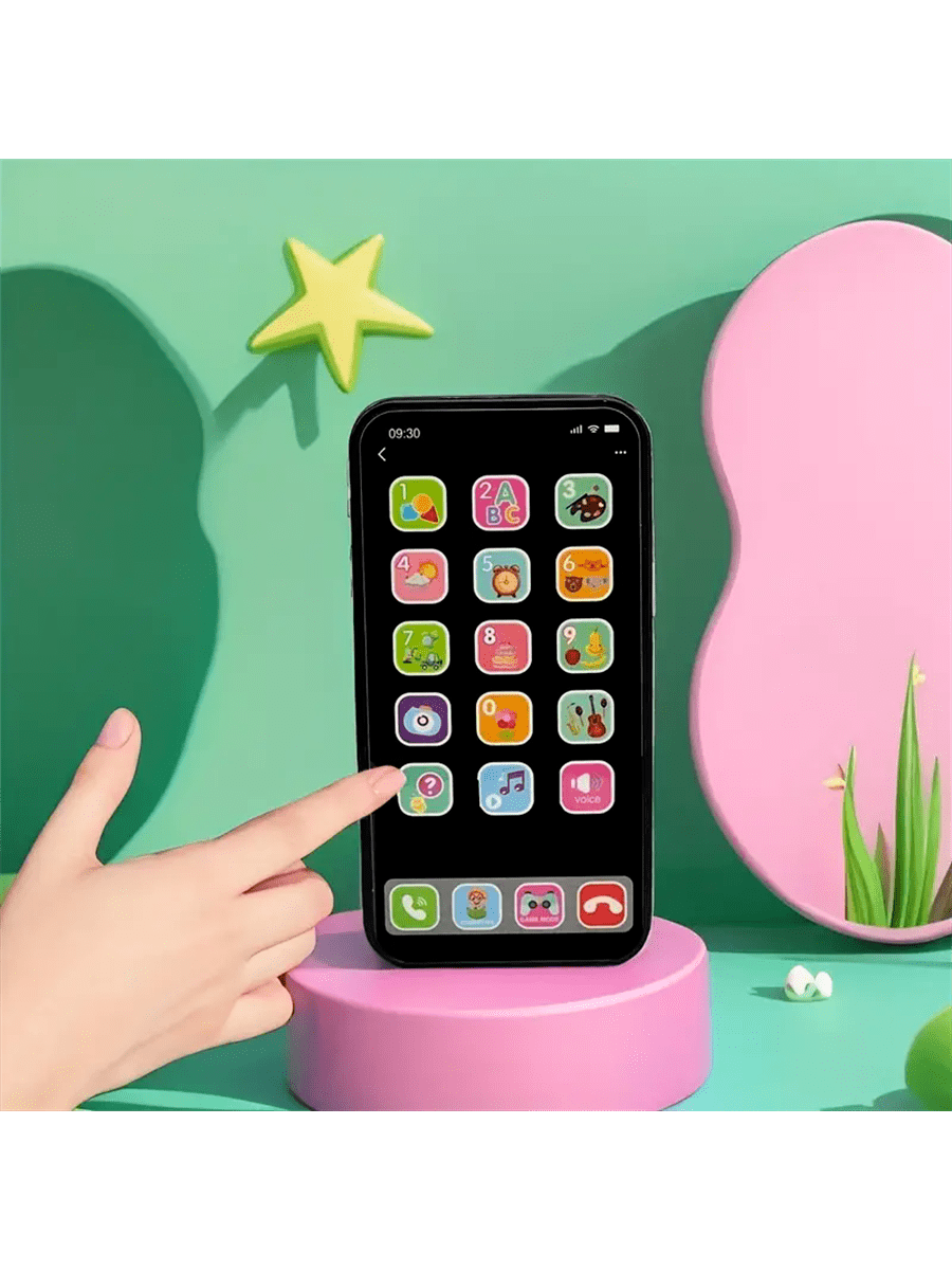 Children Simulation Music Touch Screen Phone Baby English Education Cognitive Phone Intelligent Multi-Functional Toy Model