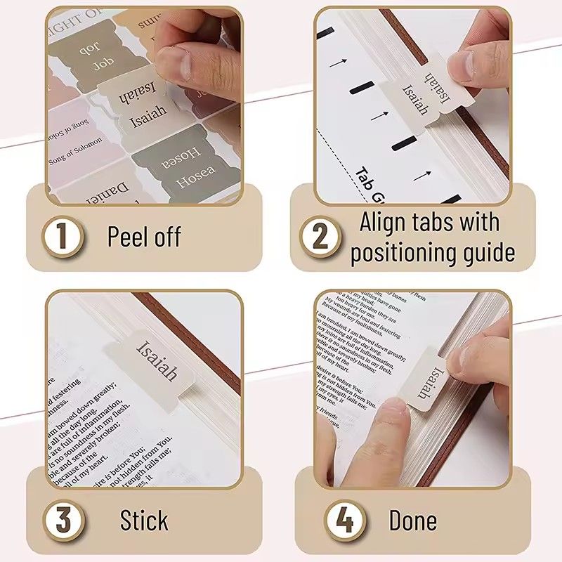 5 Sheet  Index Label Sticker Writable Removable Personalized Self-adhesive Bookmark Stickers StationeryC-528