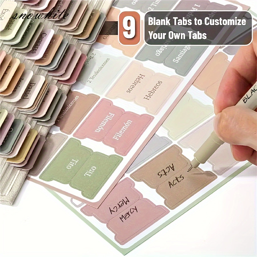 5 Sheet  Index Label Sticker Writable Removable Personalized Self-adhesive Bookmark Stickers StationeryC-528