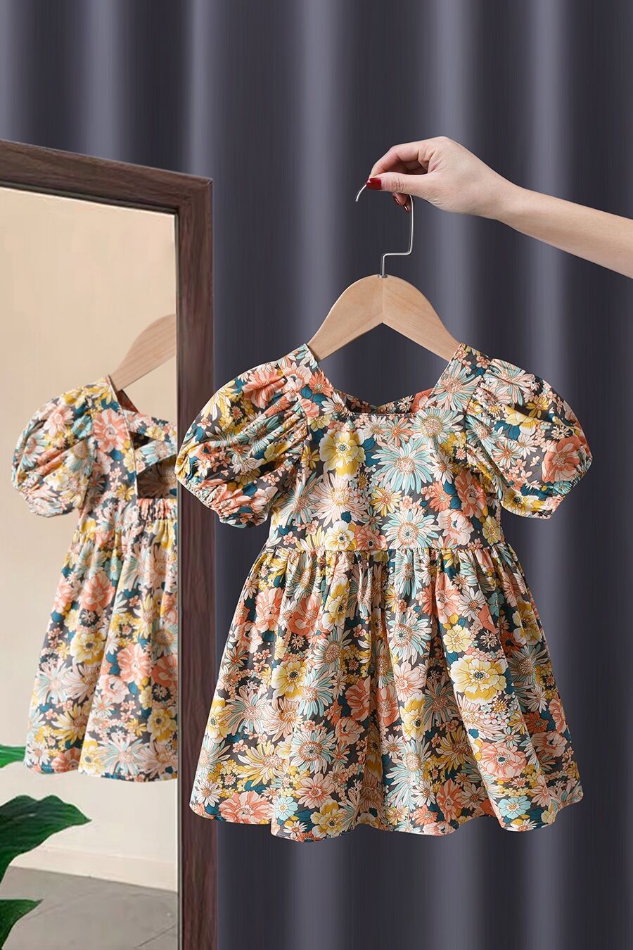 1pc Women's Clothing Korean Edition Summer Tank Top Dress Children's Daily Fashionable Black Skirt Trendy