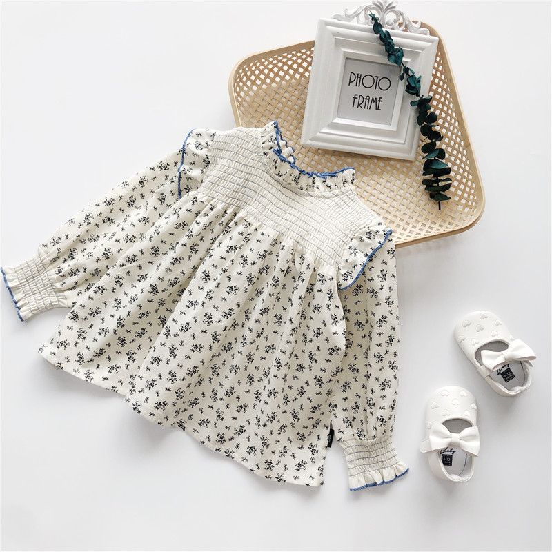 1pc Girls' Long Sleeve Top 2025 Autumn New Korean Edition Baby Girl Lace Collar Fragmented Western Style Doll Shirt