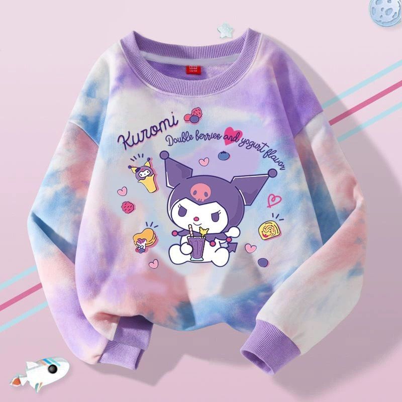 1pc Cool Lomi Melody Cute Printed Sportswear for Girls, Autumn Trendy Casual Hoodie