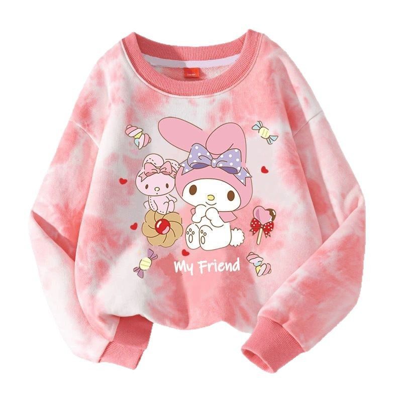 1pc Cool Lomi Melody Cute Printed Sportswear for Girls, Autumn Trendy Casual Hoodie
