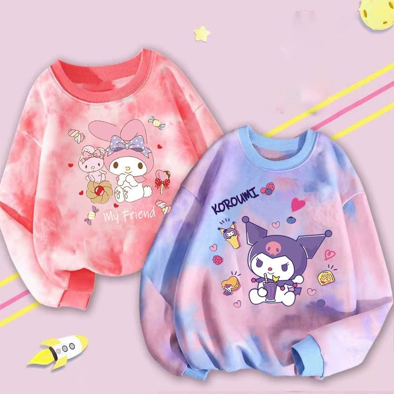 1pc Cool Lomi Melody Cute Printed Sportswear for Girls, Autumn Trendy Casual Hoodie