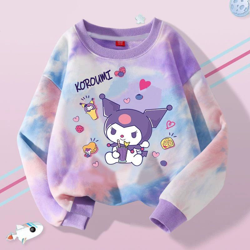 1pc Cool Lomi Melody Cute Printed Sportswear for Girls, Autumn Trendy Casual Hoodie