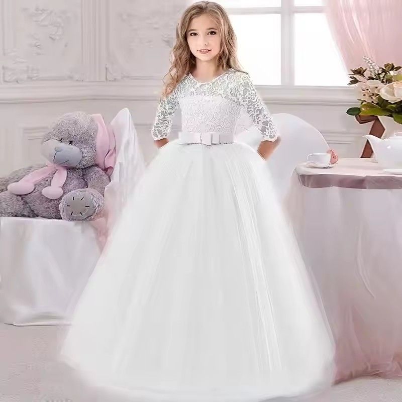 1pc Children's Princess Girl Party Dress Children's Christmas Dress Girl Birthday Dress