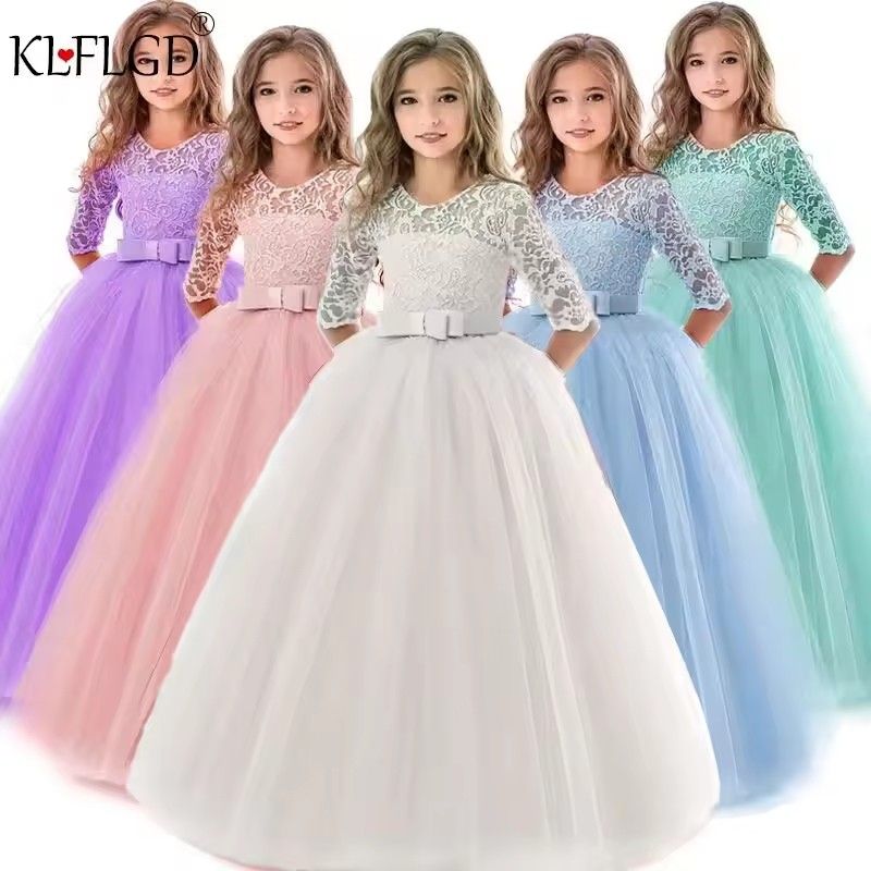 1pc Children's Princess Girl Party Dress Children's Christmas Dress Girl Birthday Dress