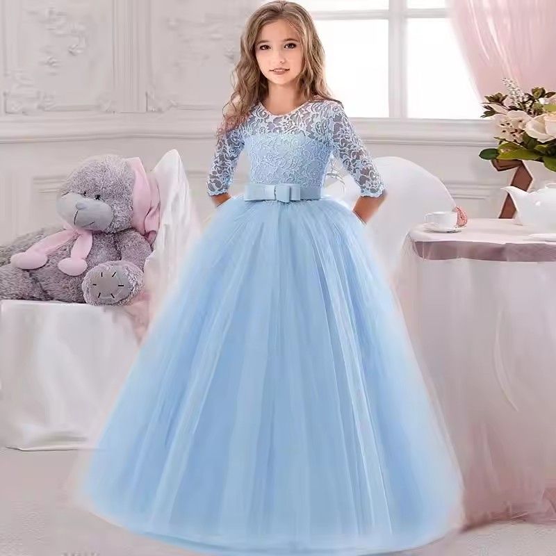 1pc Children's Princess Girl Party Dress Children's Christmas Dress Girl Birthday Dress