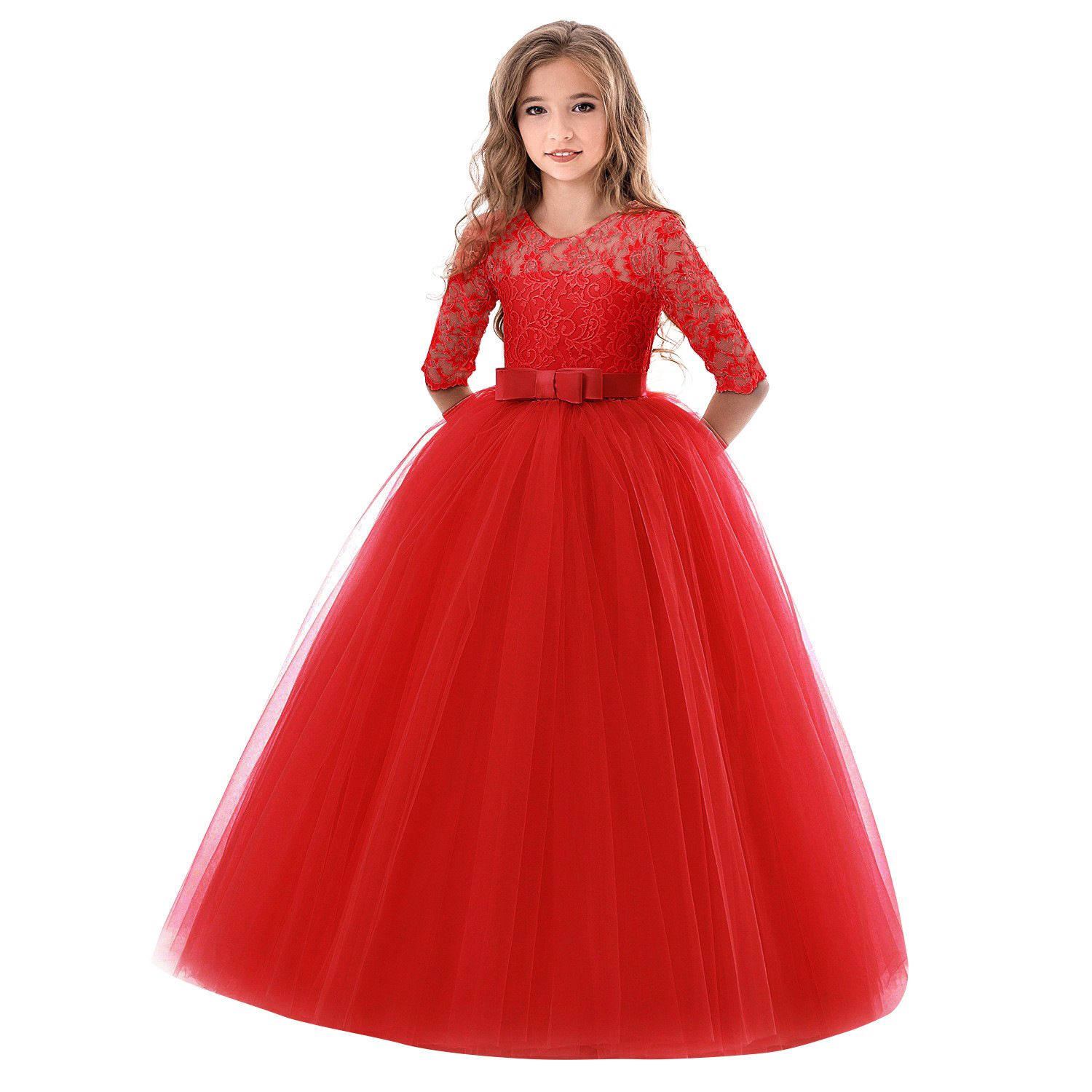 1pc Children's Princess Girl Party Dress Children's Christmas Dress Girl Birthday Dress