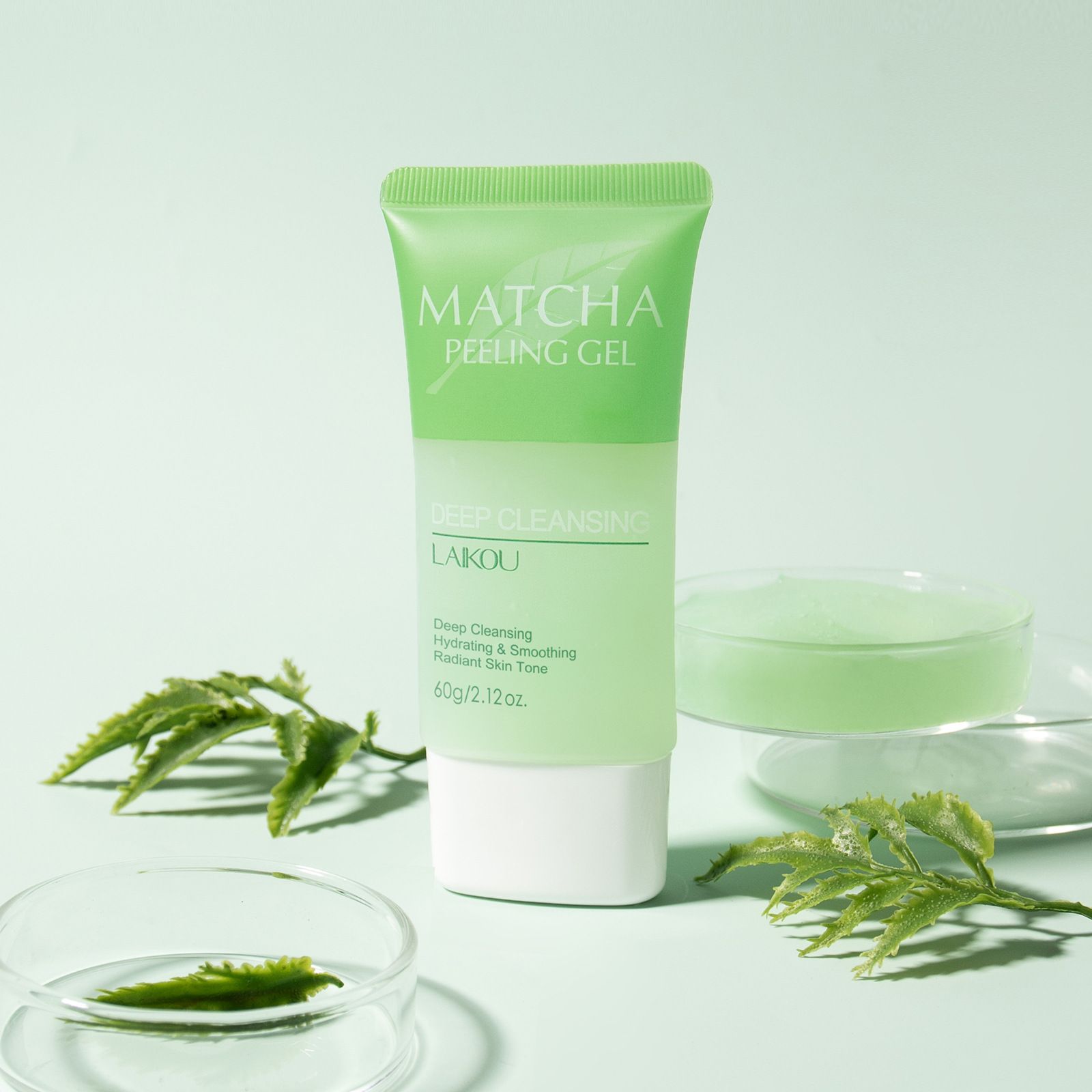1pc matcha exfoliating gel facial scrub moisturizing nourishing repairing scrub face cream skin care