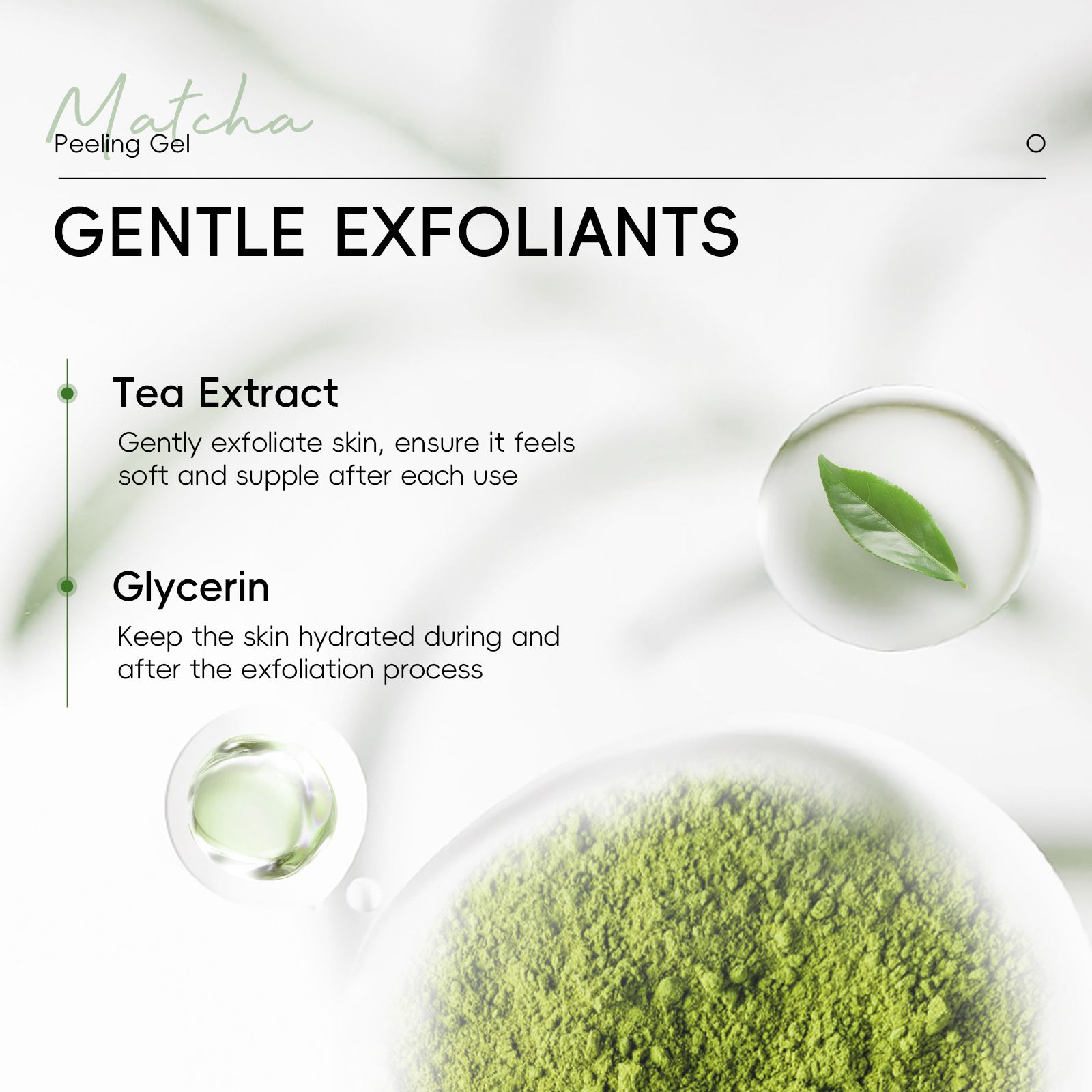1pc matcha exfoliating gel facial scrub moisturizing nourishing repairing scrub face cream skin care