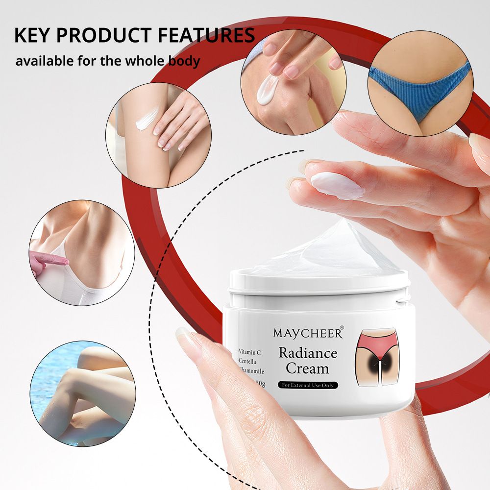 1PCWhitening Cream Private Parts Underarm Bleaching Serum Whiten Butt Knee Brighten Inner Thigh Intimate Parts Dark Remove Melanin