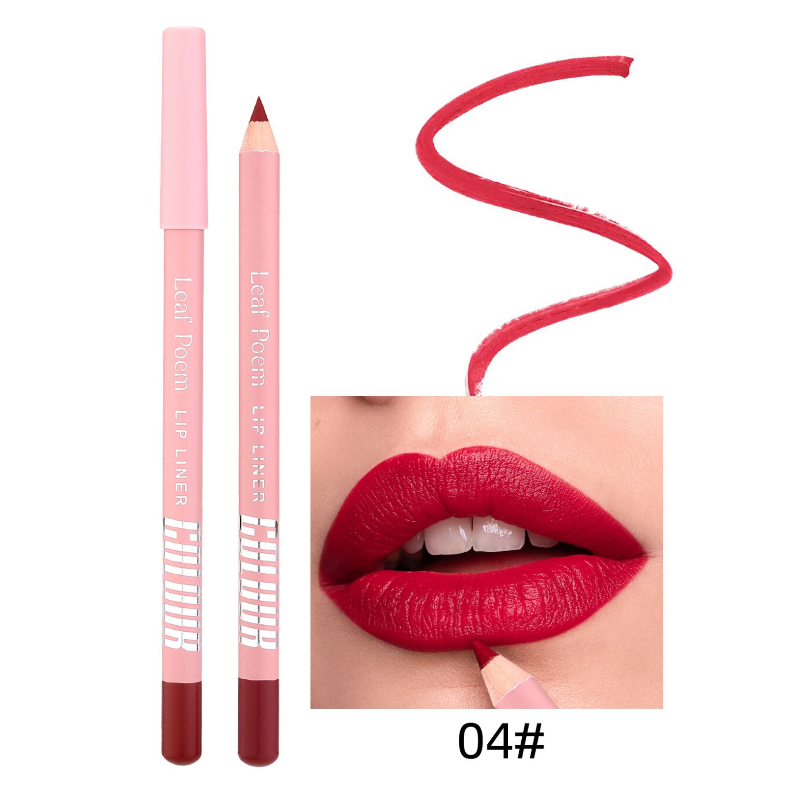 1pc 12 color lipliner pencil waterproof pendant lipstick natural nude pink lipliner