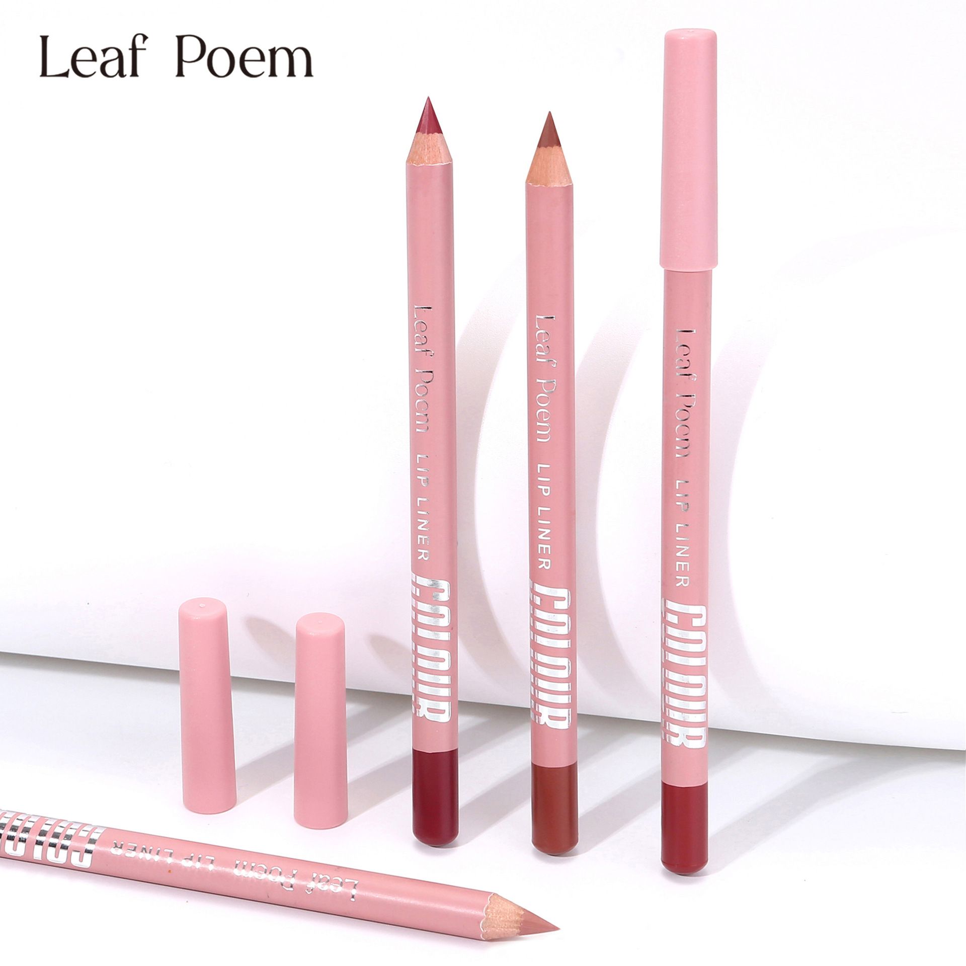 1pc 12 color lipliner pencil waterproof pendant lipstick natural nude pink lipliner
