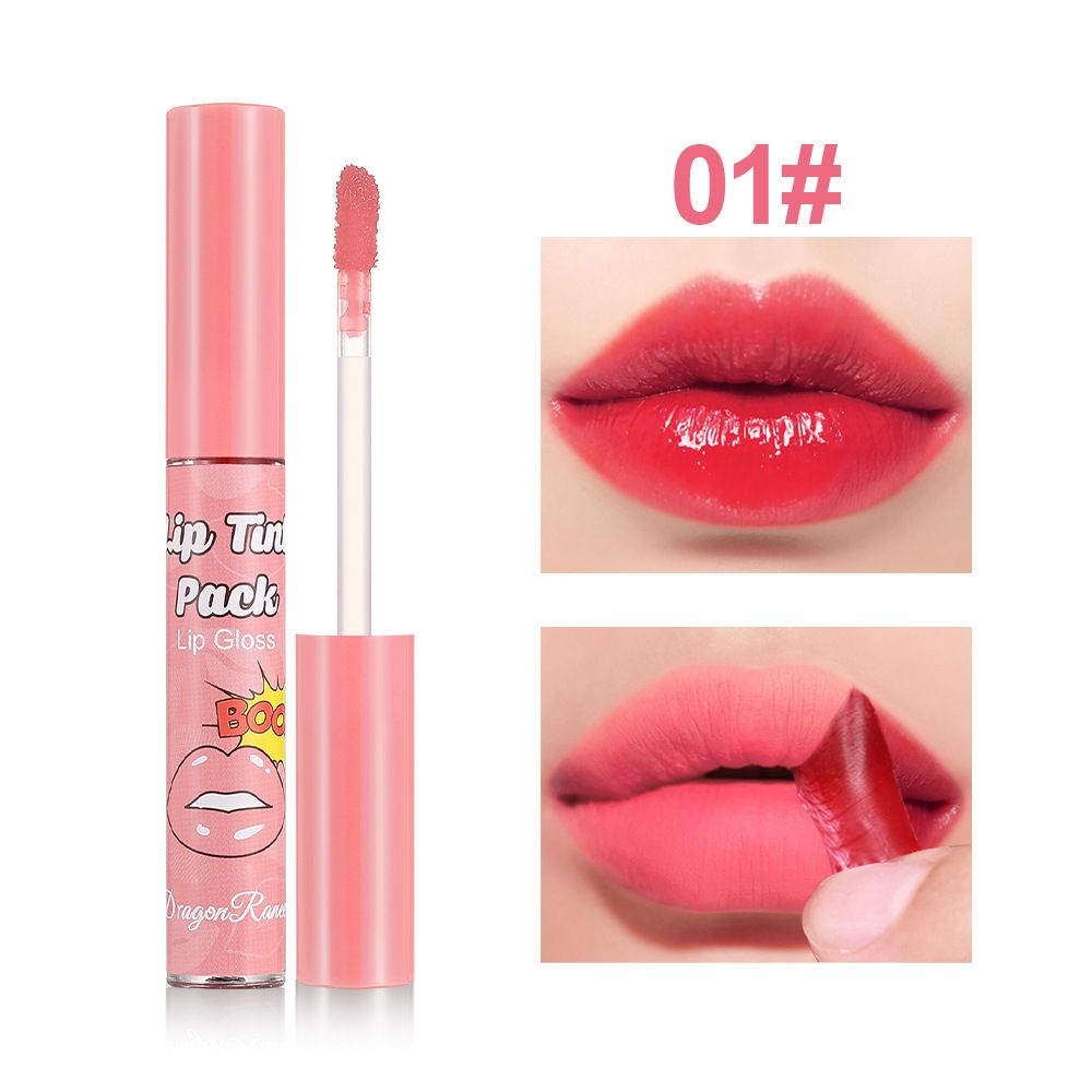 1pc peeling rose red lip color lip contour tattoo lip stain waterproof transfer anti peeling lipstick cosmetics view 6