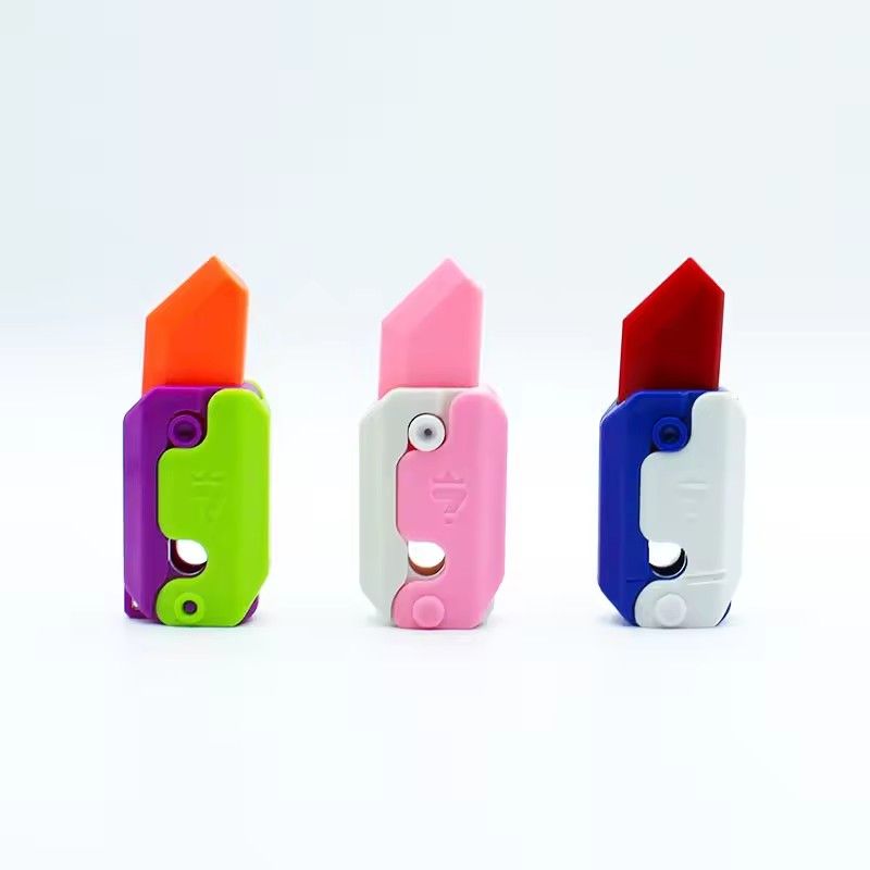 4pcs (0.5) Novelty Toy Butterfly Radish Knife Funny Sharp Stress Relieving Toy Children's Gift