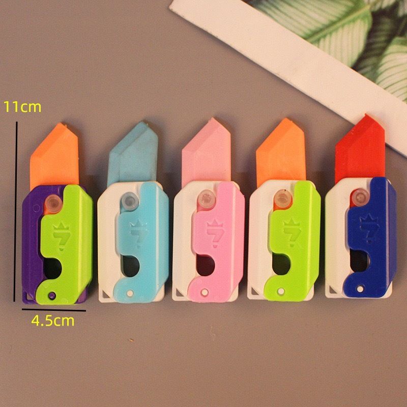 4pcs (0.5) Novelty Toy Butterfly Radish Knife Funny Sharp Stress Relieving Toy Children's Gift