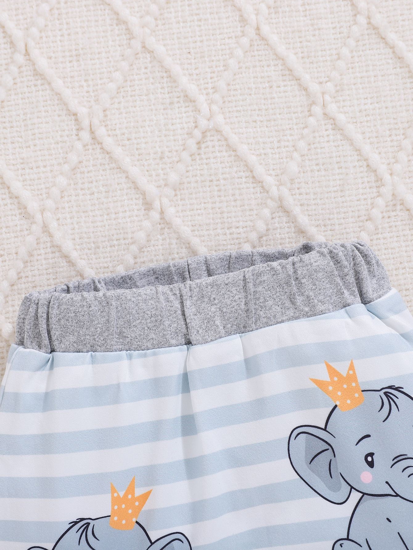 1pc newborn baby boy elephant outfit long sleeved jumpsuit top and pants hooded spring and autumn boy cute suit
