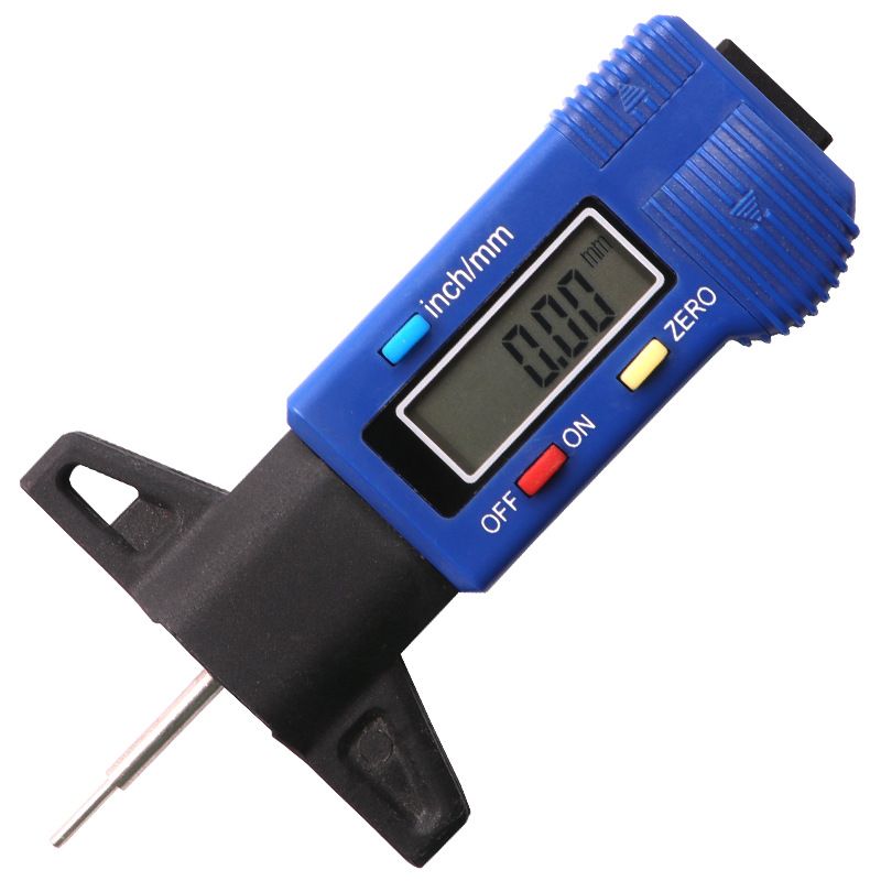 1pc digital display car tire tread depth gauge tool caliper thickness gauge brake pad wear monitoring