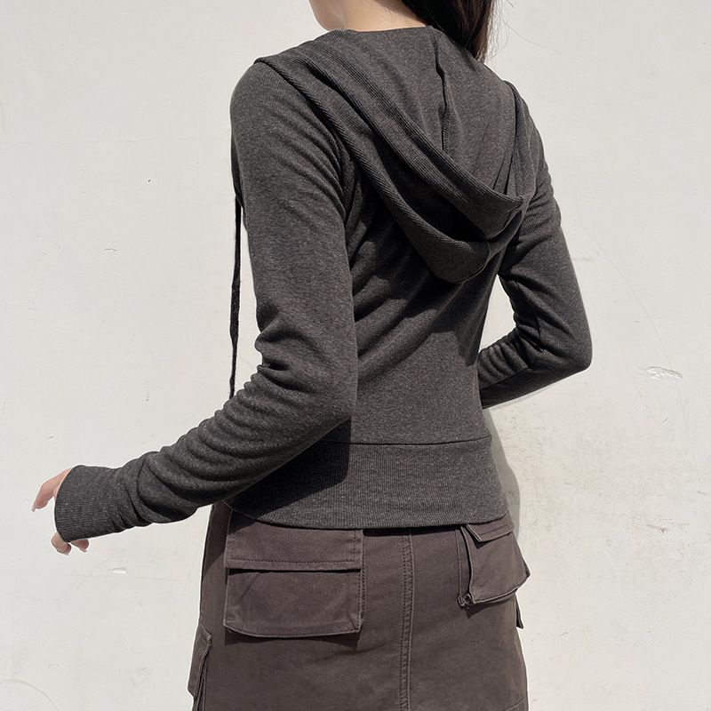 1pc casual streetwear basic hooded pocket sweatshirt sportswear solid color long sleeved hooded sweatshirt