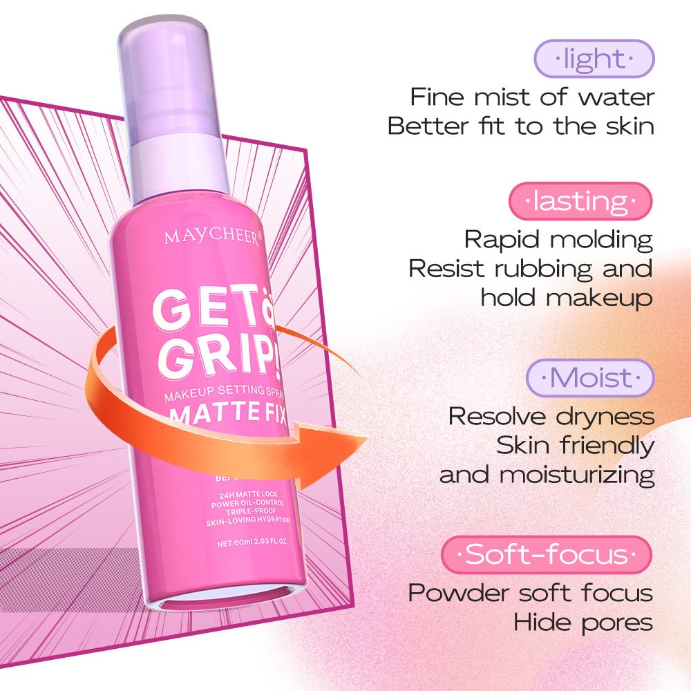 1pc set makeup spray matte matte water gloss oil control not dizzy makeup not tight waterproof lasting makeup control