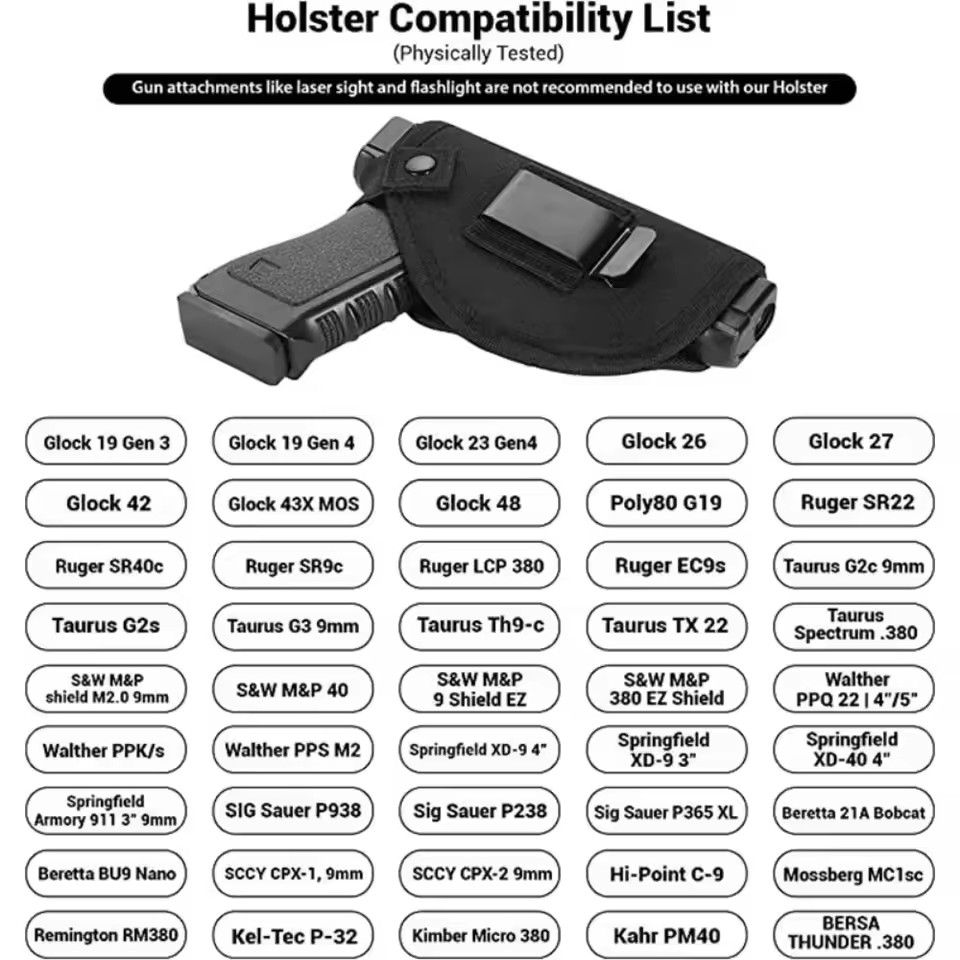 1pc universal holster, suitable for air soft pistol right/left holster, used for concealed carrying of pistol accessories